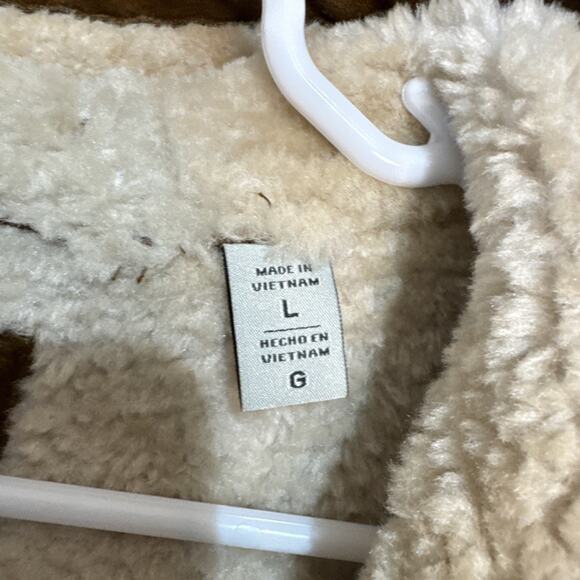 Levi's Mens Hooded Lined Sherpa Lined Midweight Faux Shearling Coat Sz Large Men - Picture 5 of 14